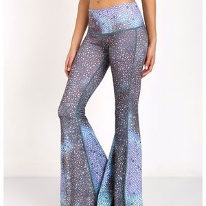 teeki bell bottoms - mermaid fairyqueen teal print